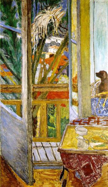 Das Fenster mit einem Hund - 1927