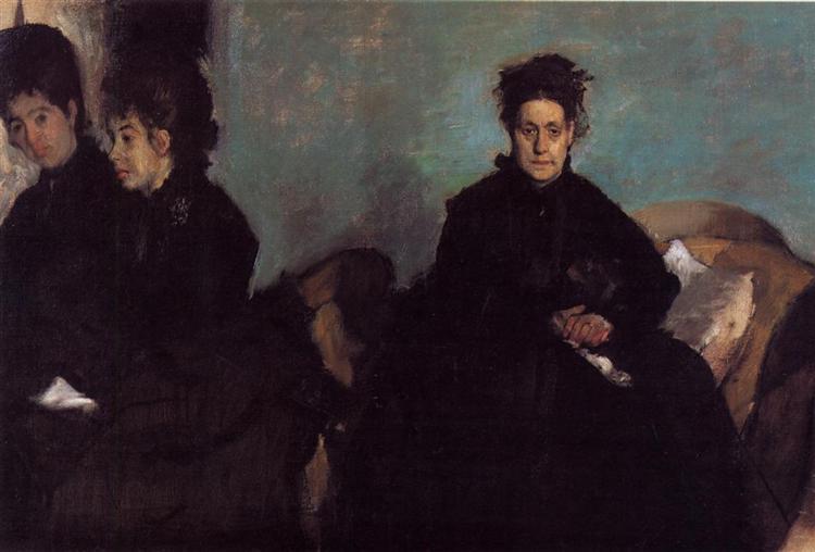 La duchesse de Montejasi et ses filles Elena et Camilla - 1876