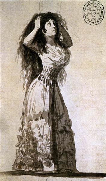 The Duchess of Alba Arranging Her Hair - 1796