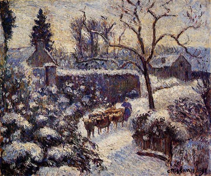 L'effet de la neige à Montfoucault - 1891