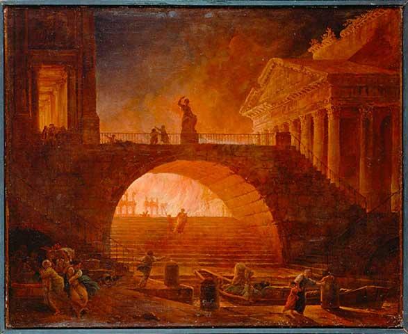 L'incendie de Rome - 18 juillet 64 après JC. - 1785