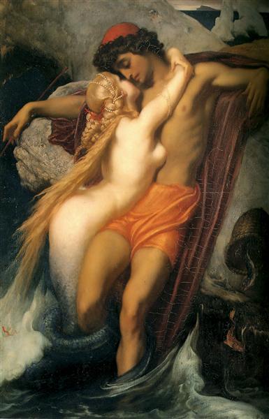 El Pescador Y La Sirena - 1857