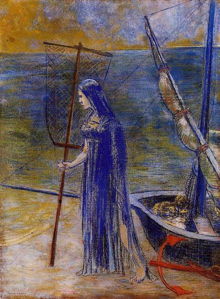 Le pêcheur - 1900