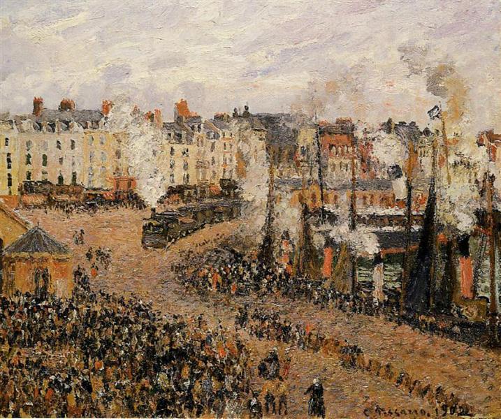 De vismarkt - Dieppe - 1902