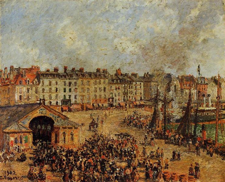 De vismarkt - Dieppe 2 - 1902