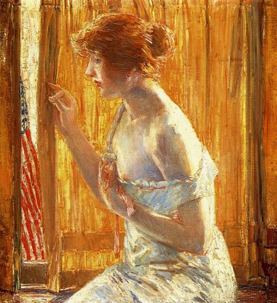 The Flag Outside Her Window - April (aka Marching Boys) - 1918