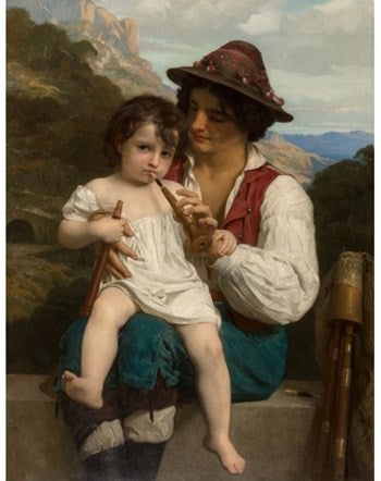 The flute lesson - 1868