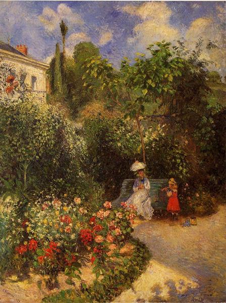 El Jardín De Pontoise - 1877