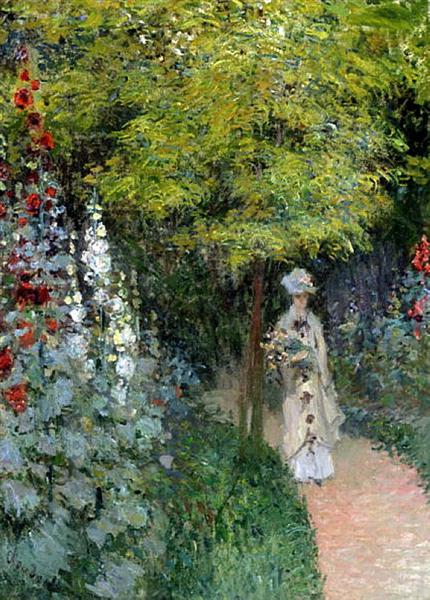 The garden - Malvarrosas - 1877