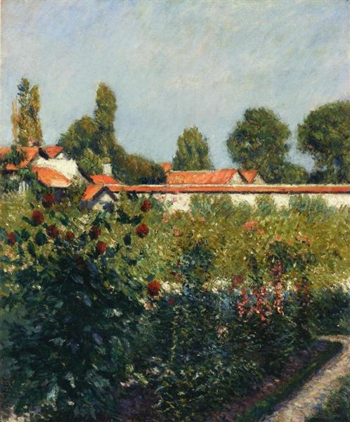 El Jardín De Petit Gennevillers - Los Tejados Rosas - 1890