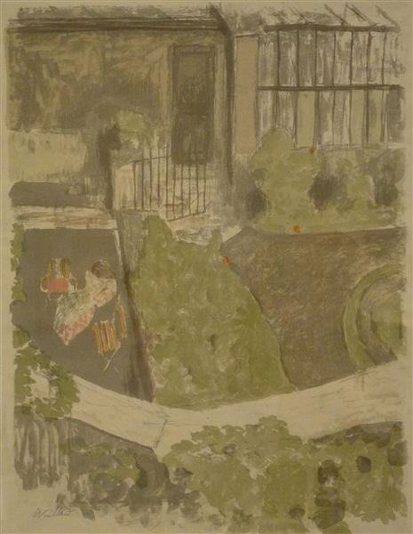 Le jardin extérieur de l'atelier - 1899