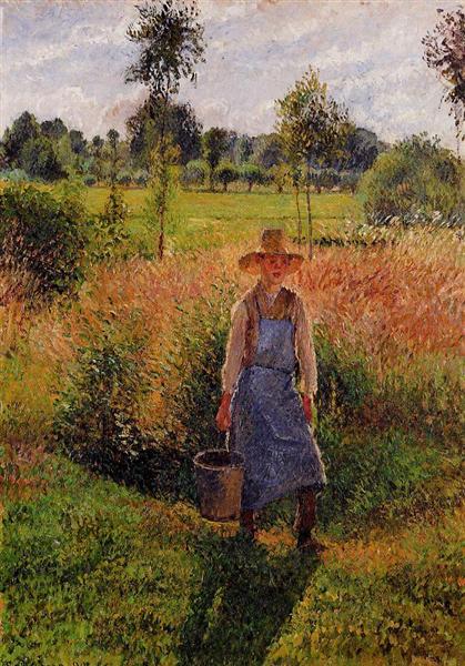 Le jardinier - Sol dans l'après-midi - Eragny - 1899