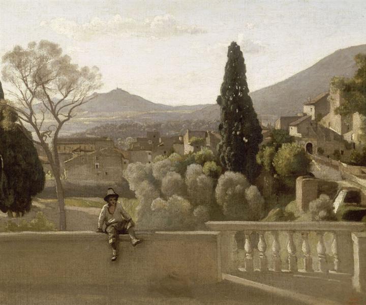 Villa D'Estes haver - Tivoli - 1843