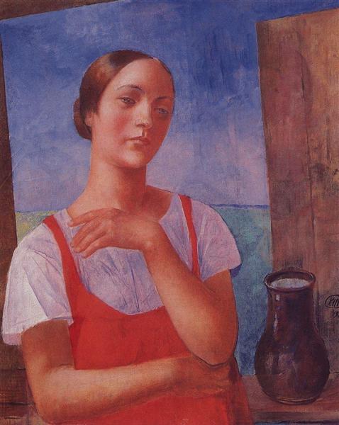 Das Sarafan -Mädchen - 1928