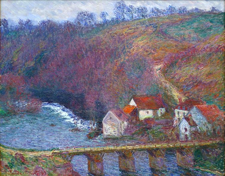 Die große Creuse neben der Vervy Bridge - 1889