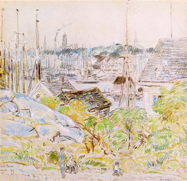 THE PORT OF THE THOUSAND MASS - GLOUSTER - 1919