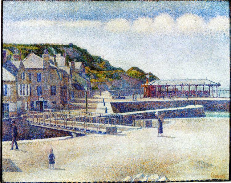 Der Port und der Port-in-Bessin-Springs-1888