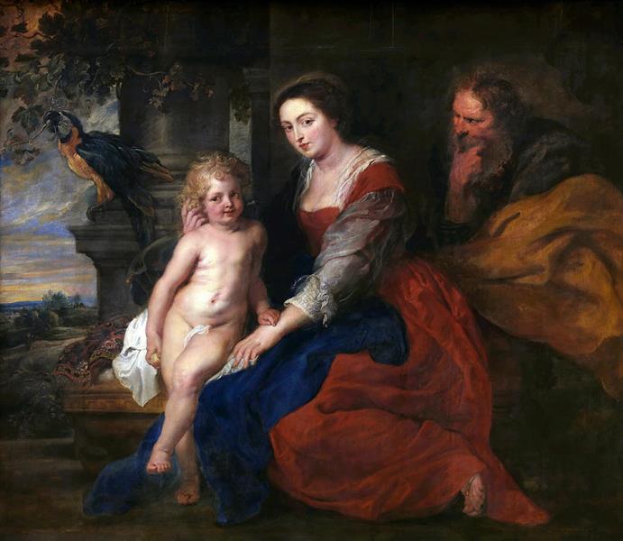 Holy Family with Parrot