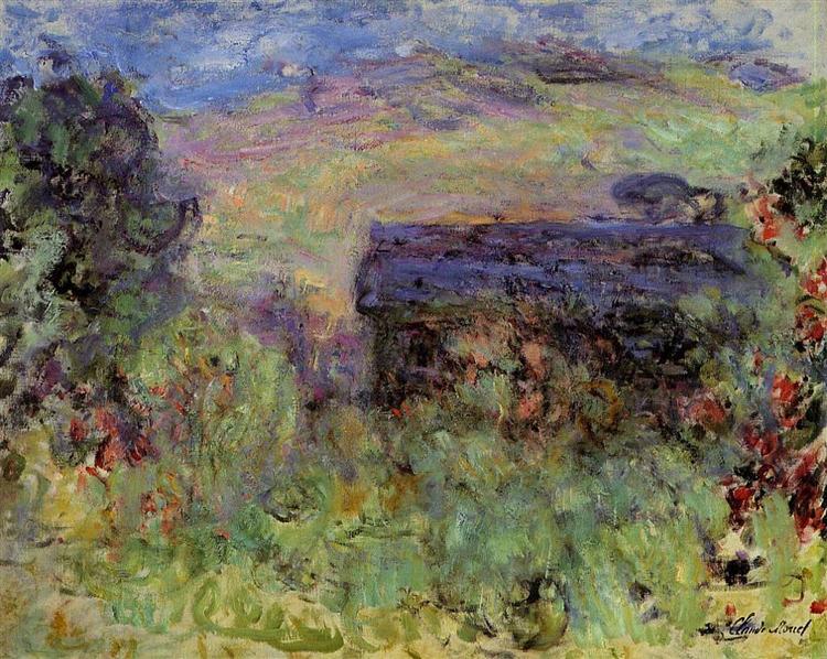 La maison vue à travers les roses - 1925