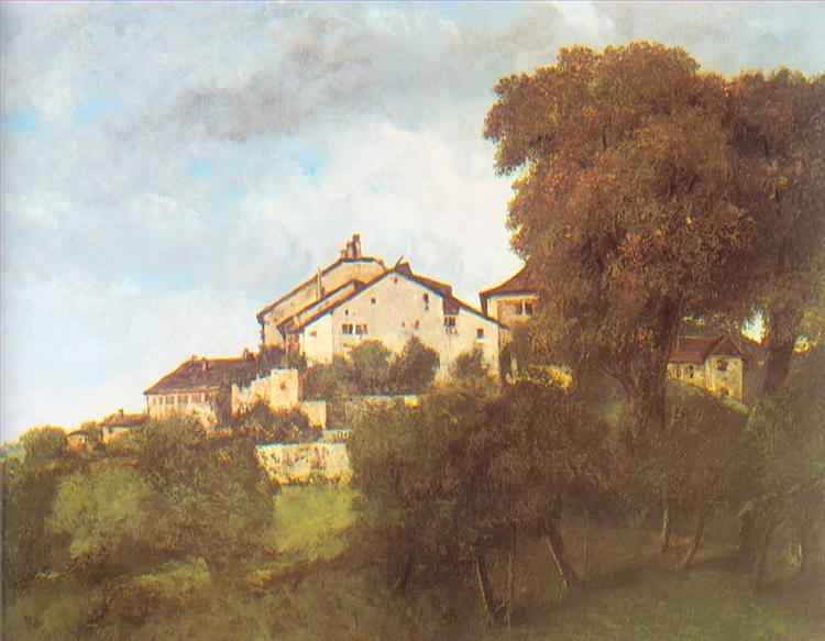 Las Casas Del Castillo De Ornans - 1853