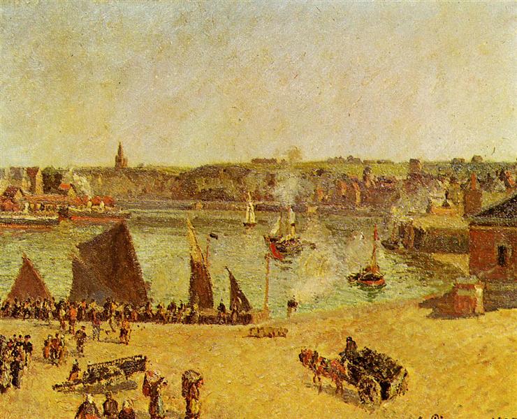 Den indvendige havn - dieppe - 1902