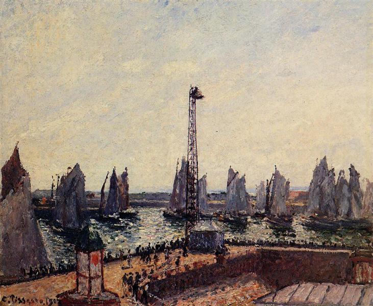 The Inner Harbour and the Pilots' Wharf - Le Havre - 1903