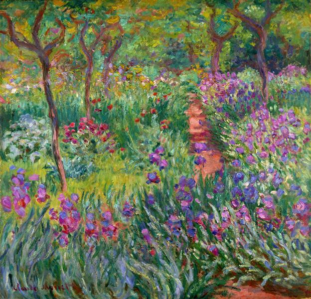 Iris Garden in Giverny - 1900