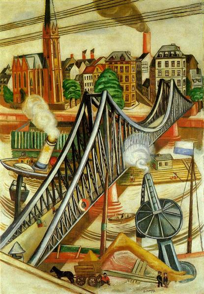 The Iron Bridge (Frankfurt View) - 1922