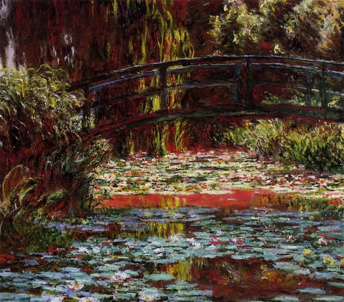 Il ponte giapponese (il ponte sopra lo stagno della vita dell'acqua) - 1900