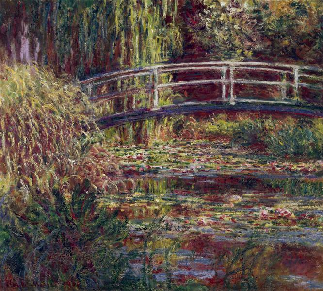 The Japanese Bridge (The Water Lily Pond - Symphony in Pink) - 1900