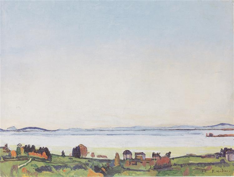 Lake Lemana fra Lausana - 1912