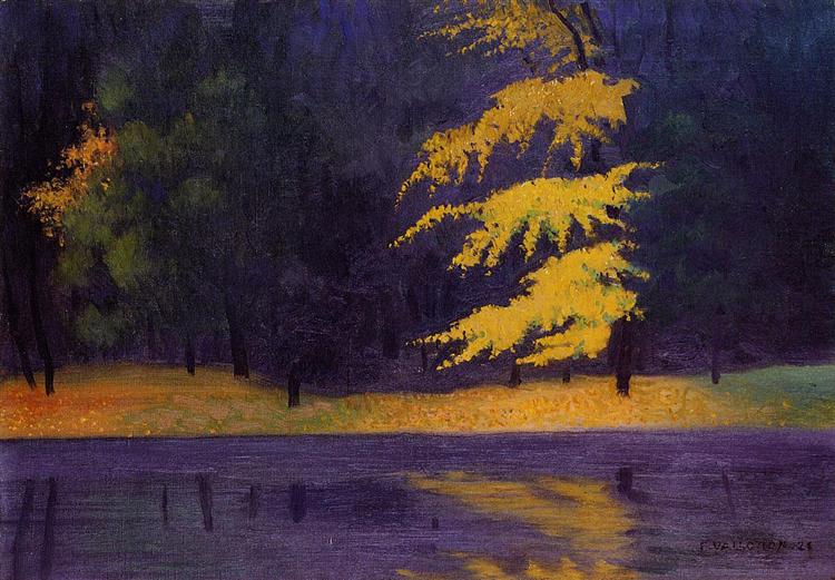 The Lake in the Bois de Boulogne - 1921