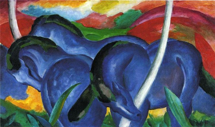 The Big Blue Horses - 1911