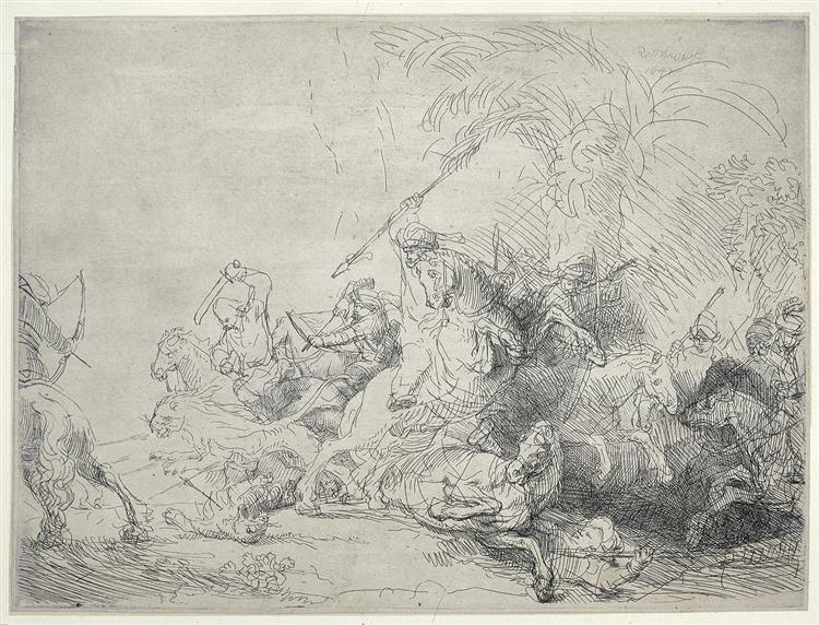 The Great Lion Hunt - 1641