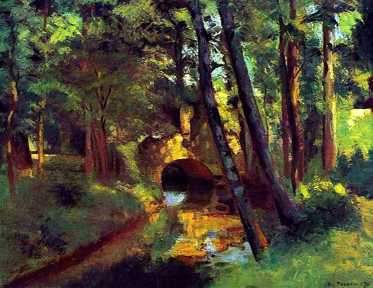 Le petit pont - Pontoise - 1875