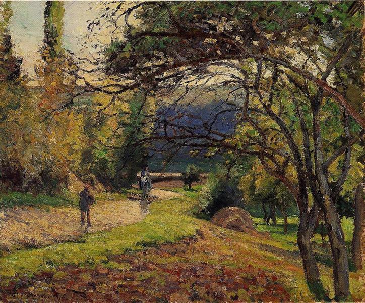 Le petit pont - Pontoise - 1875