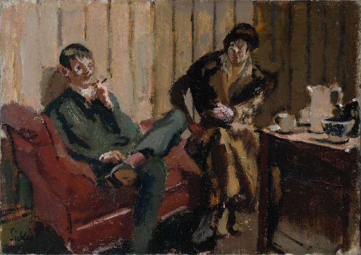 Le petit thé Nina Hamnett et Roald Kristian - 1916