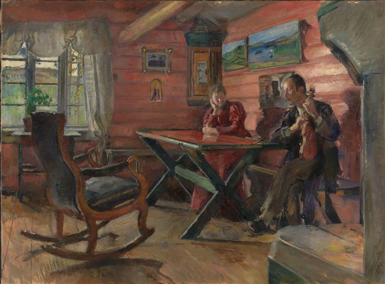 Das Kolbotn Wohnzimmer (Hulda und Arne Garborg House) - 1896