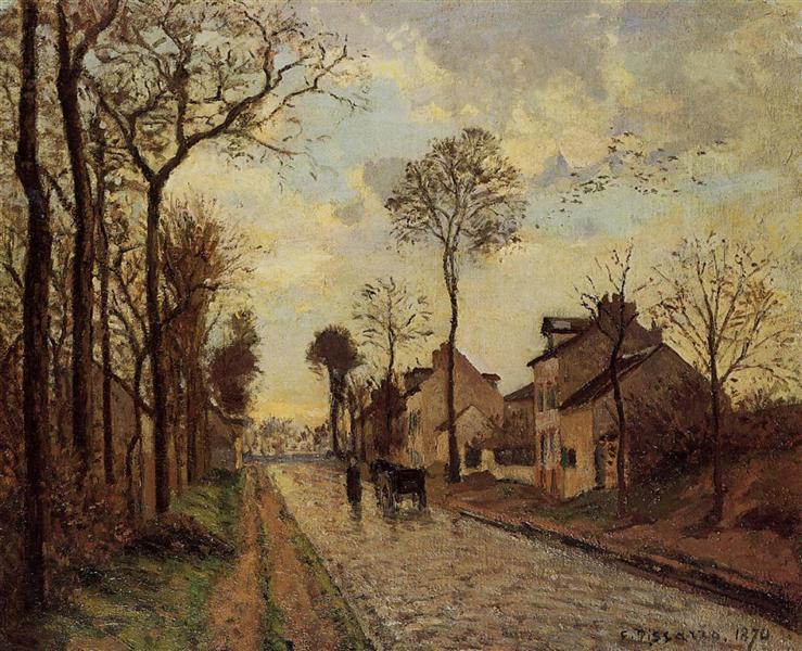 A estrada de Louveciennes - 1870