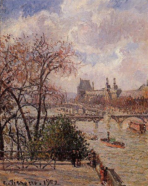 The Louvre - Grey Time - Afternoon - 1902