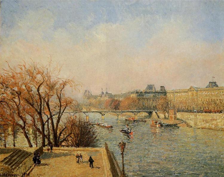 El Louvre - Mañana - Sol - 1901