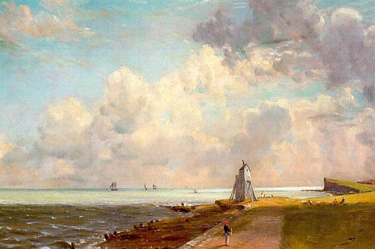 Le phare bas et Beacon Hill - 1820