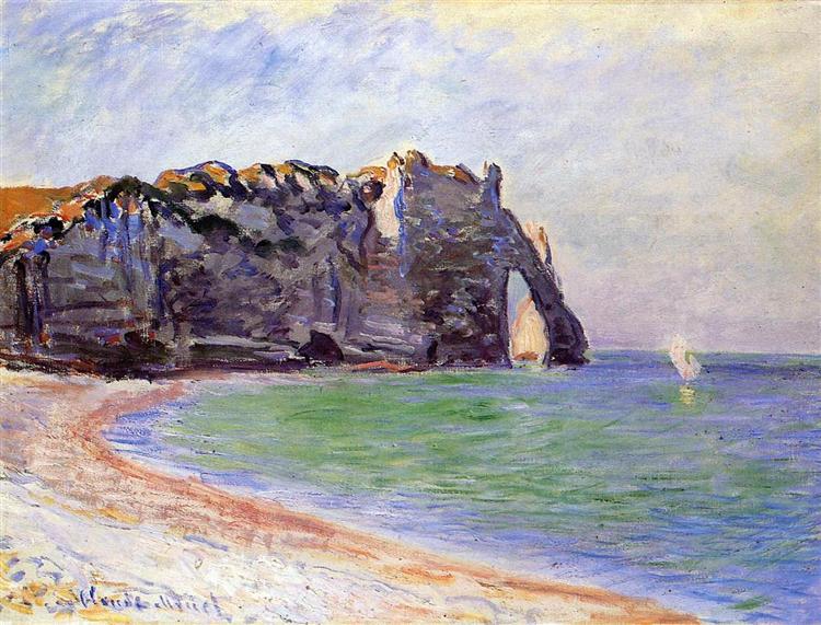 Manneport - Etretat - La Porte d'Aval - 1885