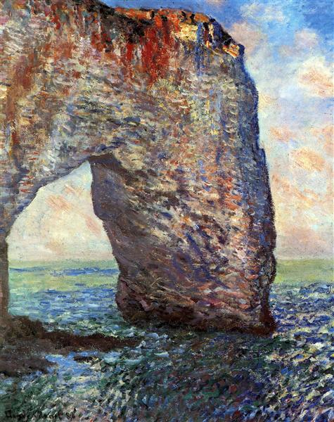 O Mannerport perto de Etretat - 1886