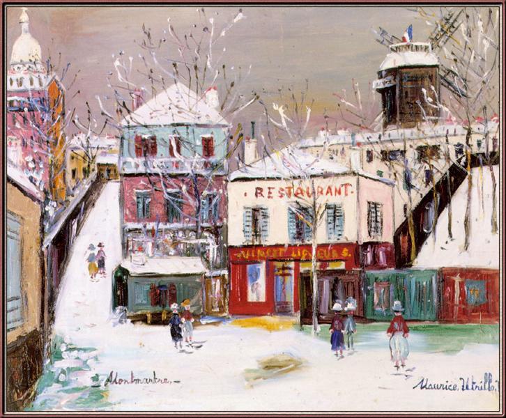 The Montmartre maquis under snow