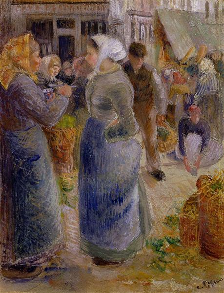 Le marché - 1883