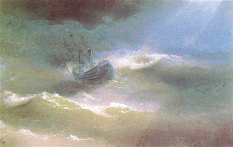 Maria trapped in a storm - 1892