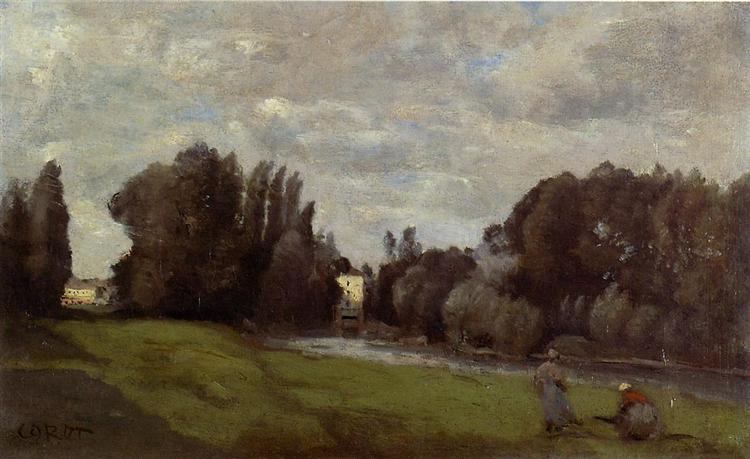 The mill in the trees - 1855