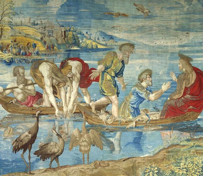 The Miraculous Catch of Fish (Caricature for the Sistine Chapel) - 1515