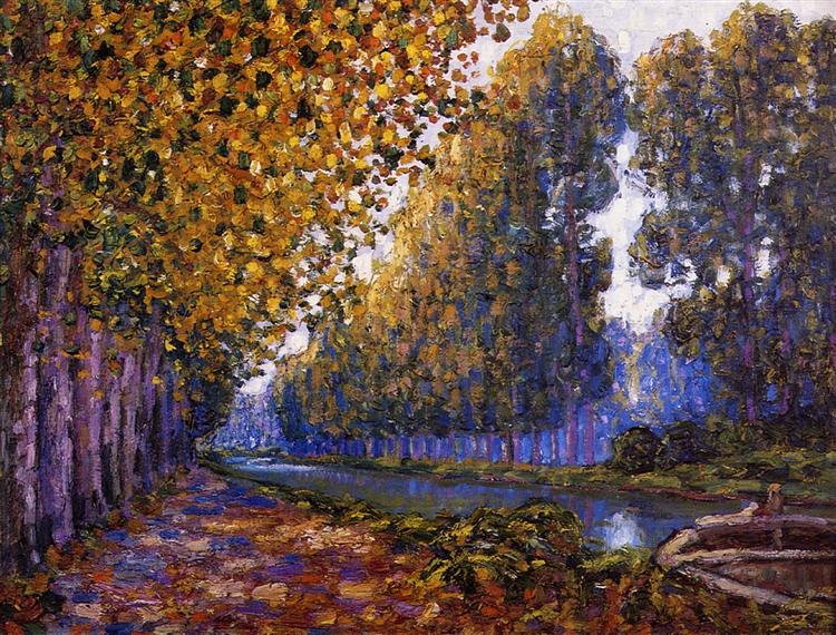 Le canal Moret - Effet d'automne - 1909